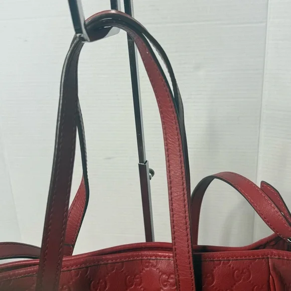 Gucci GG 2 way  leather tote bag - Picture 8 of 17